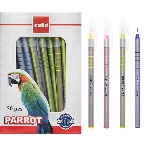 Ручка масляна PARROT, 0,7 мм, синя "Сello"