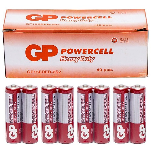 Батарейки пальчиковые Alkaline GP-15ERЕВ-2S2 по 2шт R6 AA