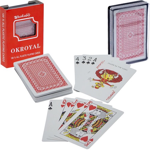 Карты игральные, пластиковые "OKROYAL" 54 карты