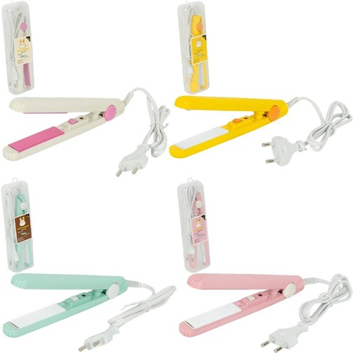 Утюжок для волос мини в футляр 17*3*2см 