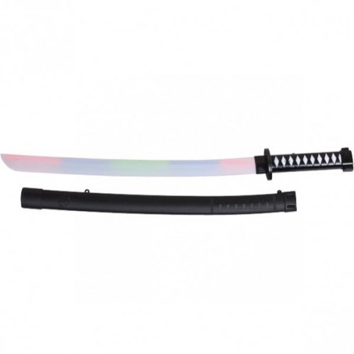 Светящейся меч самурая в ножнах, пластик, 69см