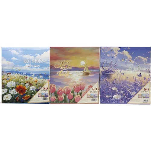 Фотоальбом на 80 фотографій 10*15см "Ти найкращий" зі срібним обведен.,у коробці