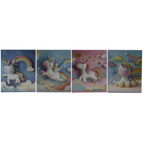 Фотоальбом на 40 фотографій 10*15см "Єдиноріг" із золотим обведен.у коробці