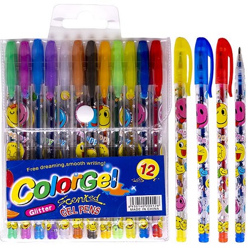 Набір ручок ароматизованих гелевих 12 кольорів, 0,7мм