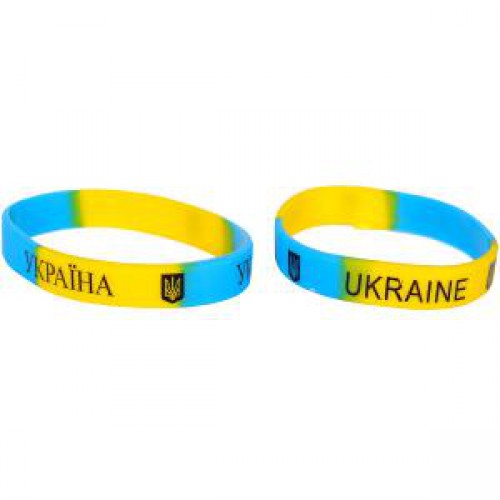 Браслет силиконовый "Украина" ⌀6см