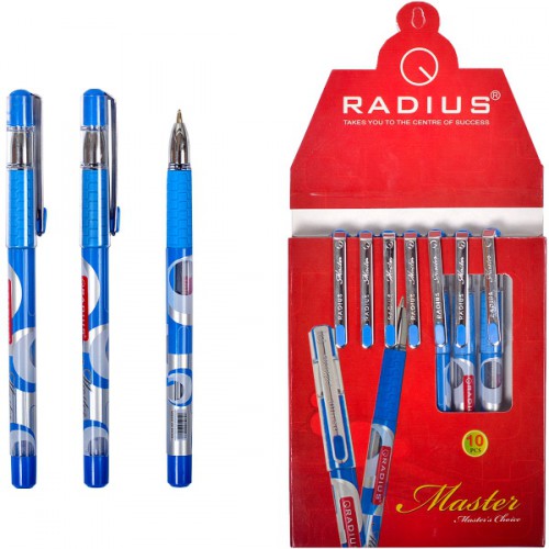 Ручка шариковая на масляной основе "Master" 0.7мм, СИНЯЯ "Radius"