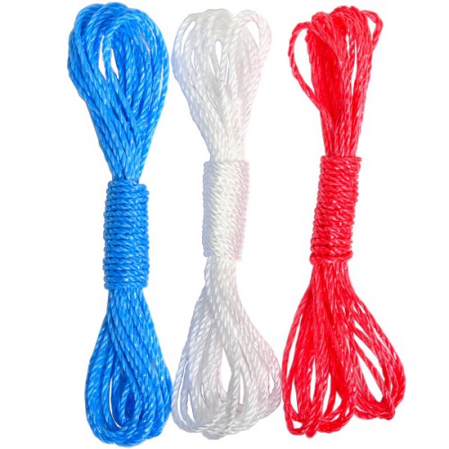 Верёвка полипропиленовая бельевая, цветная 7м