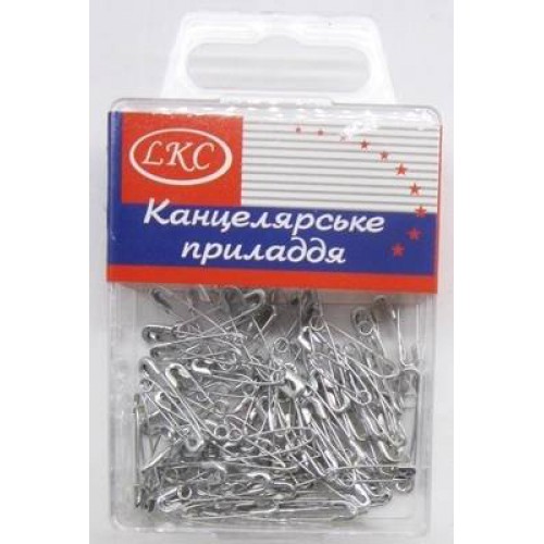 Булавки английская, серебрянная (100шт)