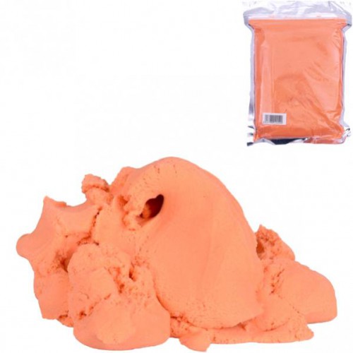 Кинетический песок 0,5кг оранжевый в пакете