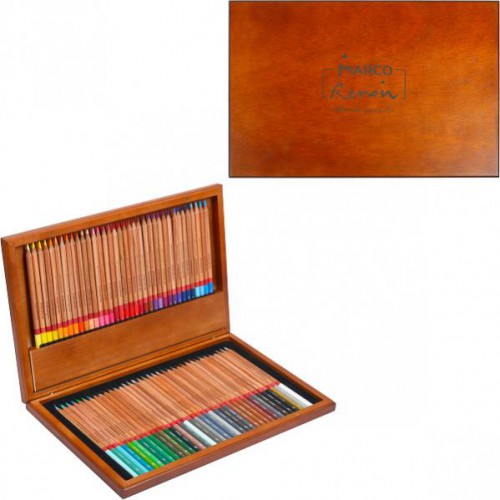 Набор цветных художественных карандашей 72цв "Renoir" в деревянной коробке