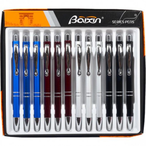 Ручка подарочная шариковая поворотная "Baixin" 0,5мм, синяя