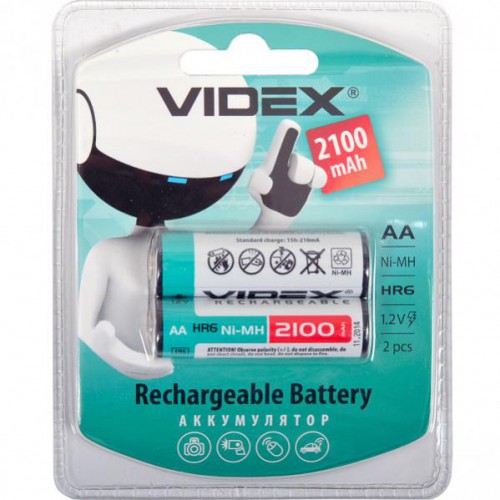 Акумулятори VIDEX АА 2100 перезаряджаються