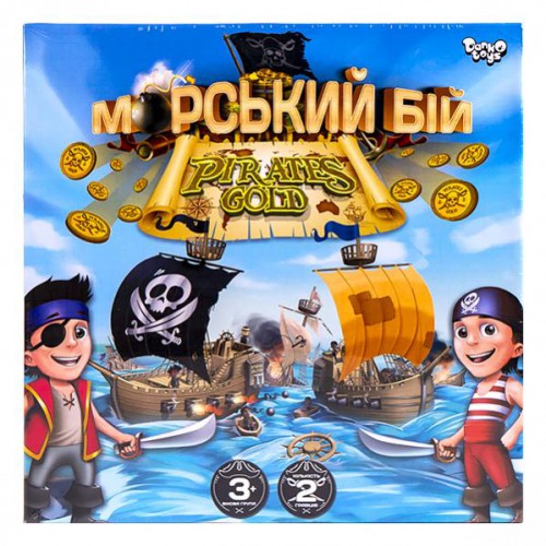 Настільна гра "Морський бій. Pirates Gold" на укр. 3+