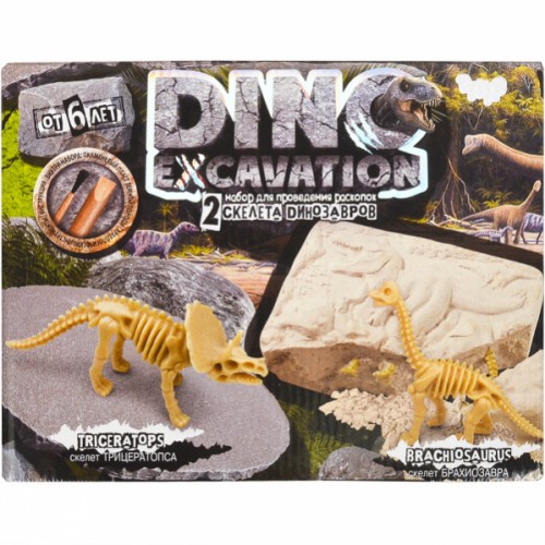 Набор для раскопок «Dino excavation» укр. 6+