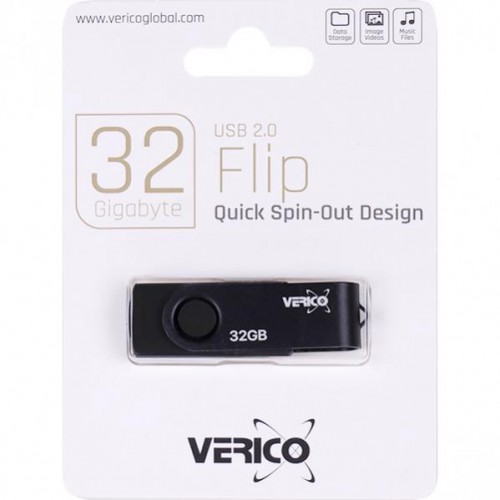 Флешка Verico USB 32Gb Flip Black