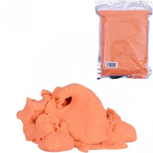 Кинетический песок 1кг оранжевый в пакете