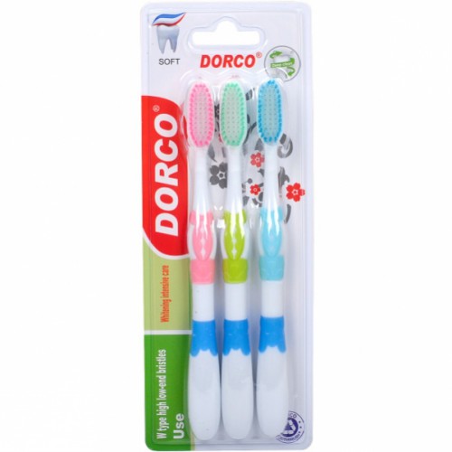 Набор зубных щеток "Dorco Soft " (3шт), 19см
