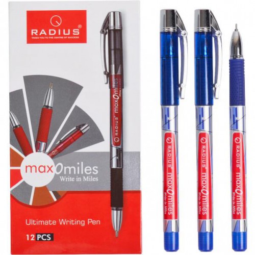 Ручка шариковая на масляной основе "Max-O-Miles" 0.7мм, синяя "Radius"