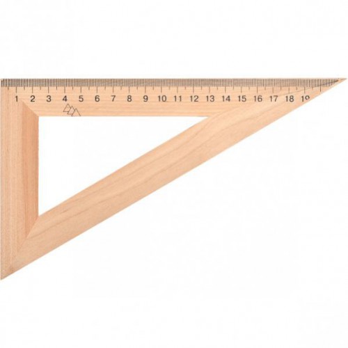 Трикутник 22см дерев'яний (60х90х30)