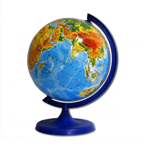 Глобус географический, диаметр 220мм