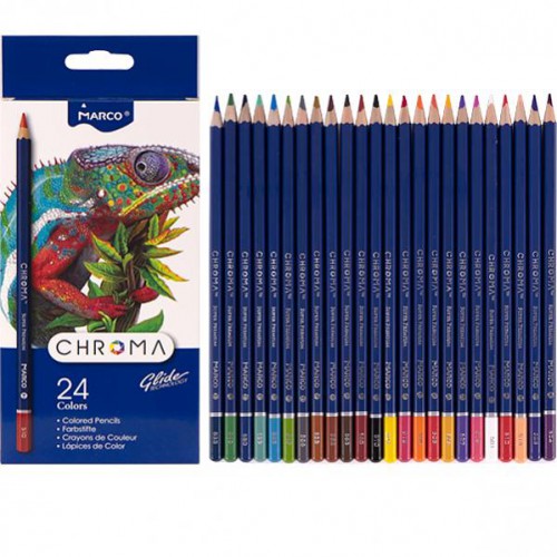 Набор цветных карандашей 24цв серия Chroma MARCO