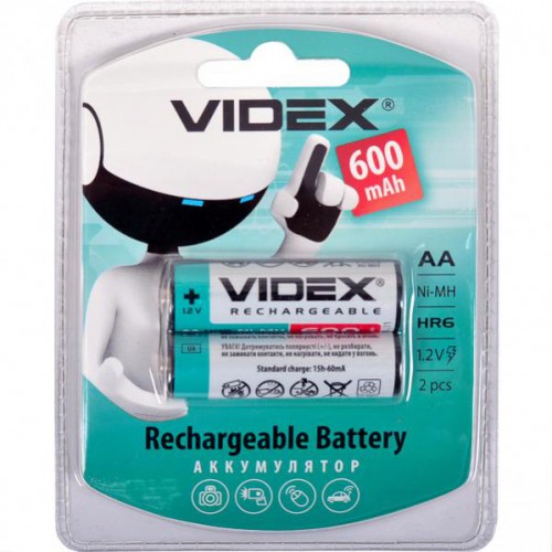 Аккумуляторы VIDEX АА 600 перезаряжаемые