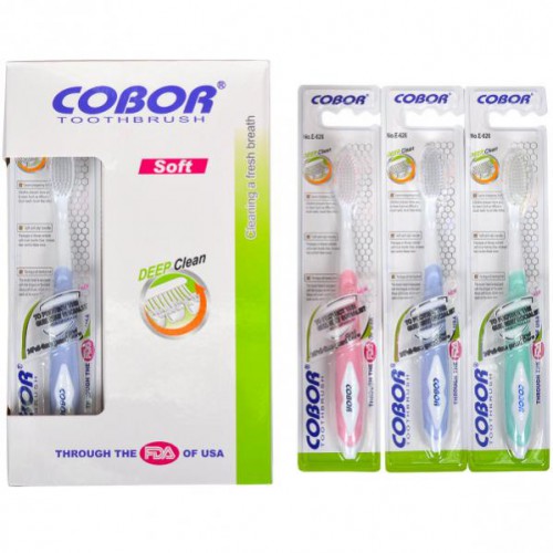 Зубная щётка «Cobor Soft Deep Clean» 19см, мягкие
