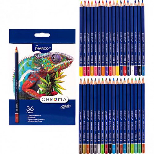 Набор цветных карандашей 36цв серия Chroma MARCO