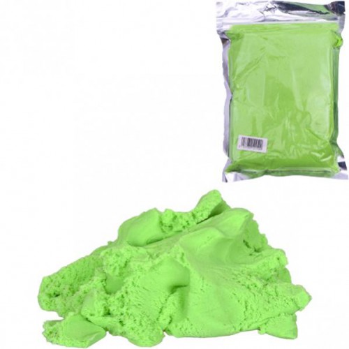 Кинетический песок 1кг зеленый в пакете