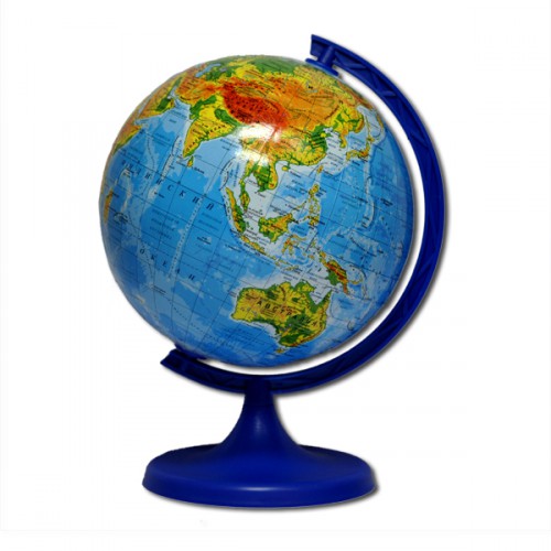Глобус географический, диаметр 160мм