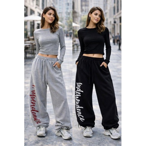 Спортивні штани з накаткою "Independense", двонитка