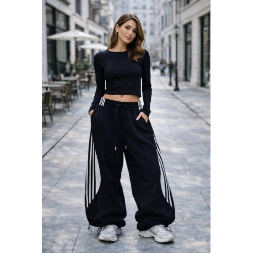 Штани Oversize р.42-50, низ на затяжках