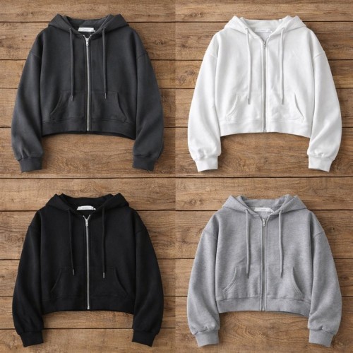 Укороченное худи 50см, двунитка люкс