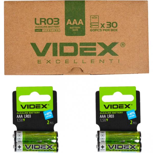 LR03 Батарейки Videx AAA щелочные