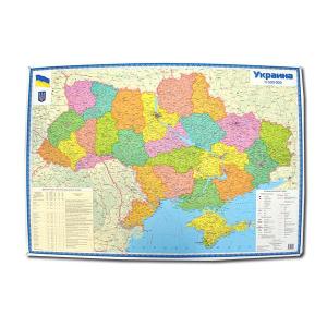 Политическая карта Украины ламинирован. 96*66см м-б 1:1 500 000 (укр)