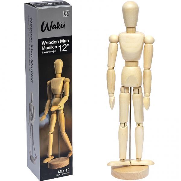 Манекен деревянный мужской Wooden Man 30см - купить оптом в Украине