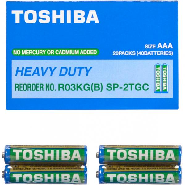 R03G  Батарейки Toshiba ААА, не содержат ртути и кадмия